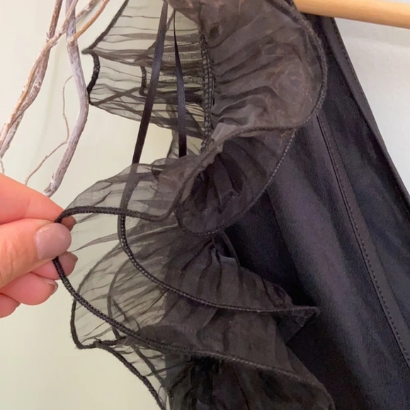 NWOT Zara Ruffled organza bodysuit - Picture 6 of 7